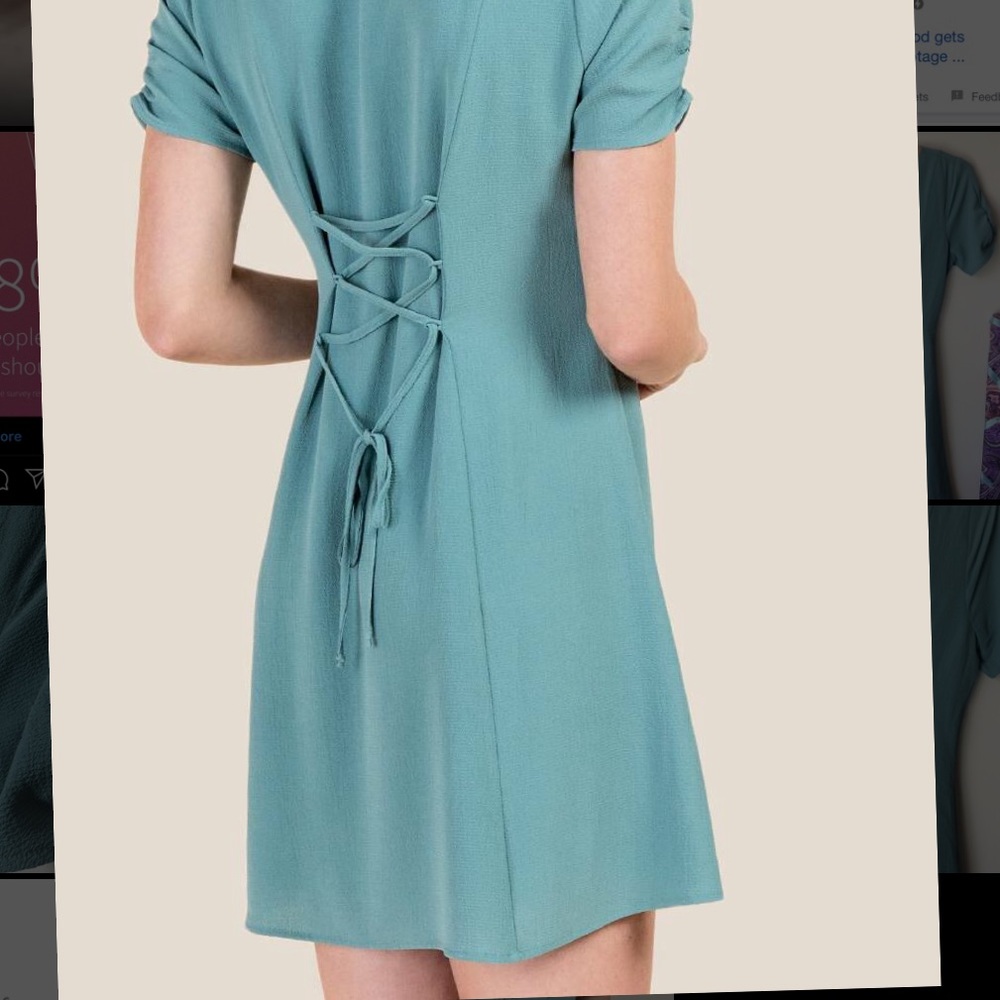 Francesca’s Viviana Button Skater Dress - Picture 5 of 6